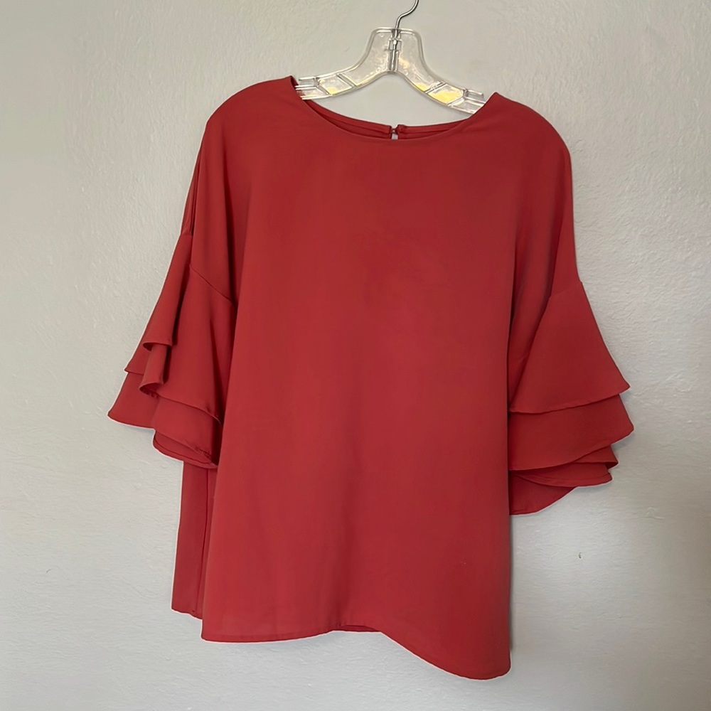 Pink 3/4 sleeve blouse
